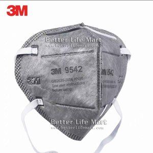 3M 9542  KN95 Respirator Face Mask, 5pcs headband